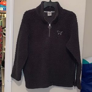VS PINK Sherpa Quarter Zip